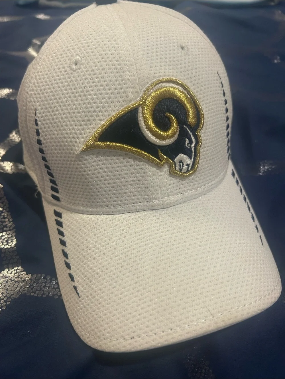 NWOT NFL LA Rams Football Mesh Quick Dry Baseball Cap Hat